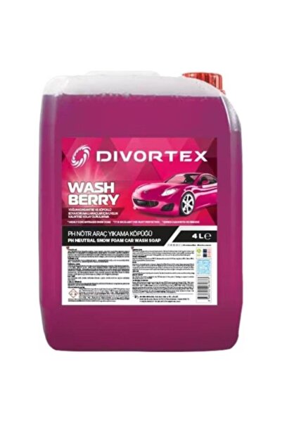 Divortex Wash & Berry Ph Nötr Yıkama Şampuanı 4 Lt