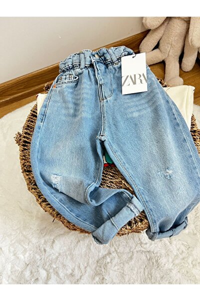 childbaby kız çocuk yülsek vel jean pantolon