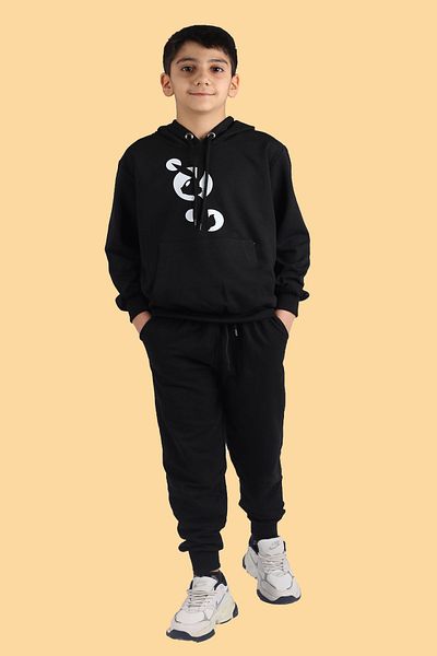han collection Kar-teks Rabbit Bunny με στάμπα καγκουρό και κουκούλα για αγόρια φόρμες 9-16 ετών