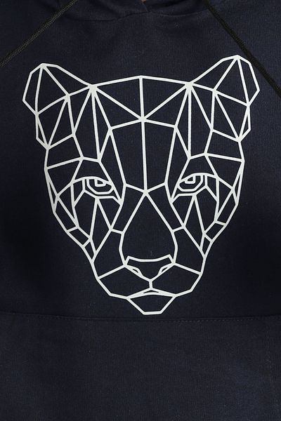 han collection Snow-teks Lion print τσέπη καγκουρό και κουκούλα για αγόρι 9-16 ετών