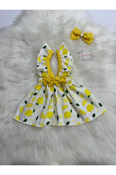 Moda Lina Lemon Pattern Salopet & Bandana