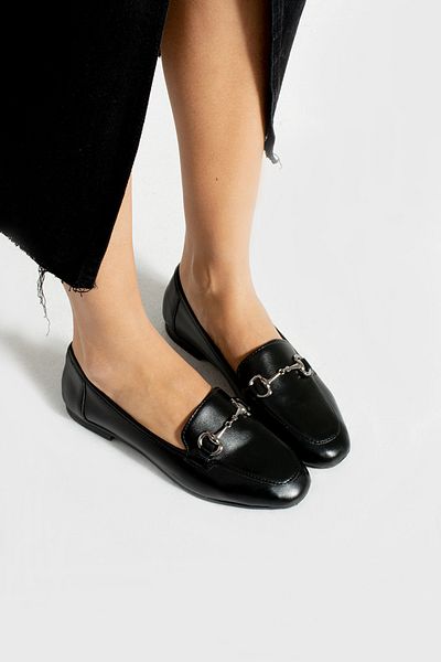 Neva'nın Butiği PANTOF DE ZI DE ZI DE PIELE DETALIAT DE CATARAMĂ ELEGANTĂ DE FEMEI