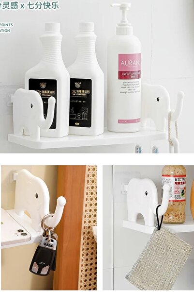 Kitchen Beauty Banyo Rafı Baharatlık Rafı Organizer Düzenleyici Yapışkanlı Fi...