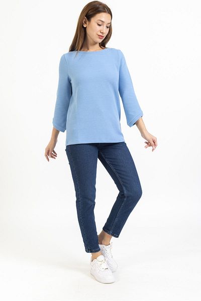 Villager&Son Gw O Yaka U.kol Sweat 23k Ptk Blue
