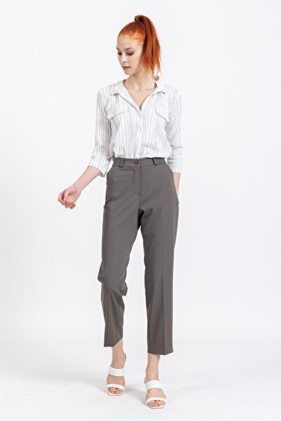 Villager&Son Vs Yandan Cepli Kumaş Pantolon 22y-027 Haki Yeşil