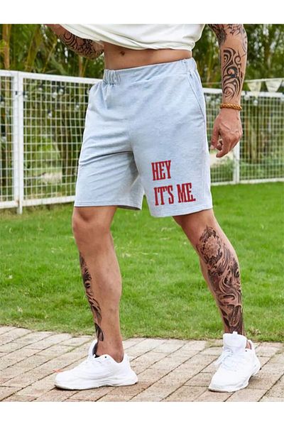 Pink Sky LUNAVISTA Unisex Hey It's Me Printed Shorts