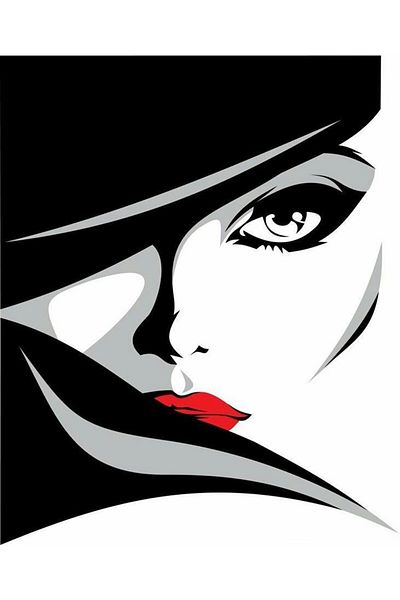Marcel Kristal Tablo Living Room Woman Diamond Mosaic Painting 20X25