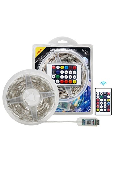Aukes rgb wifi 5 metre kumandalı şerit led