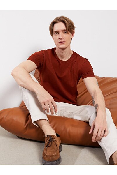 LC Waikiki Pánské bavlněné tričko s krátkým rukávem a krátkým rukávem