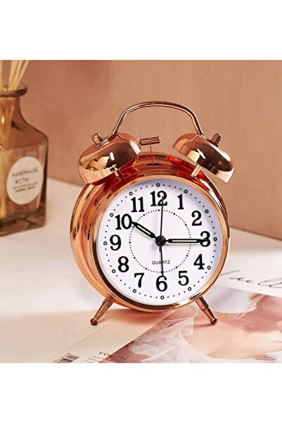 GiralStore NOSTALJİK GÖRÜNÜMLÜ ALARMLI ÇALAR MASA SAATİ