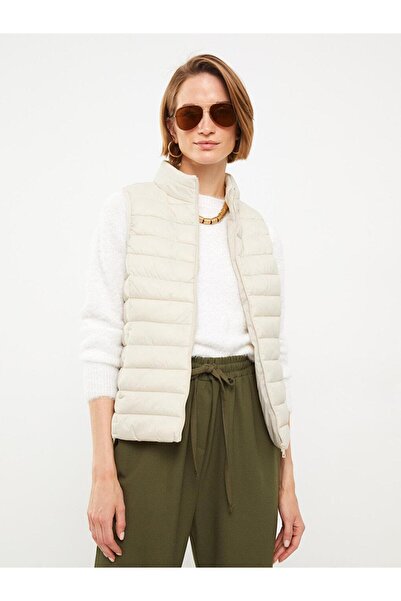 LC Waikiki LCWAIKIKI Classic Kadın Dik Yaka Düz Şişme Yelek