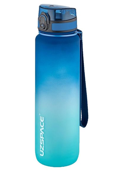 Uzspace 2-Piece Tritan Water Bottle Set 1000ml Large Size Double Color Softtouch FF Collection Tritan Water Bottles
