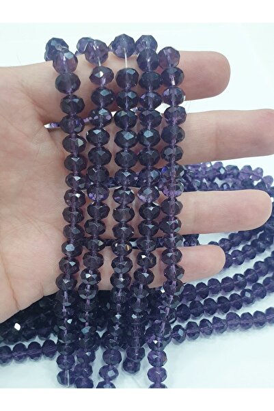 CRYSTALSHOP 8mm tamnoljubičaste kristalne perle (195 kom)