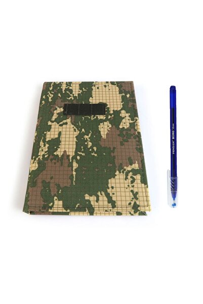 Asker Marketi Sert Kapak Kareli Defter - 20 Cm-14 Cm