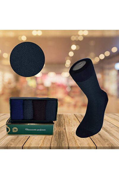 Sevamed Medikal BAMBOO PERFUME SCENTED SEAMLESS MEN'S SOCKS 4 PAIRS (40-45)