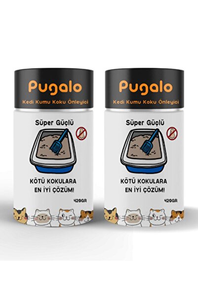 PUGALO Kedi Kumu Koku Giderici 420 Gr Aktif Karbon Koku Giderici 2'li