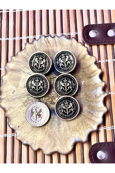 ODDA TASARIM ATÖLYESİ Darkened arma detail coat length 6-piece button set