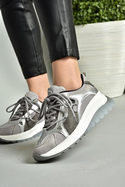 Fox Shoes S973413104 Gray Fabric Sneakers Sneakers