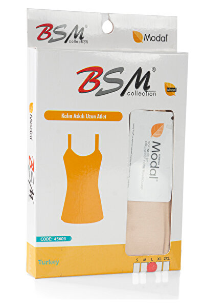 BSM Women's Modal Skin Thick Strap Long Tank Top 45603
