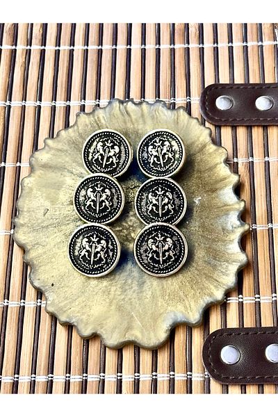 ODDA TASARIM ATÖLYESİ Darkened arma detail coat length 6-piece button set