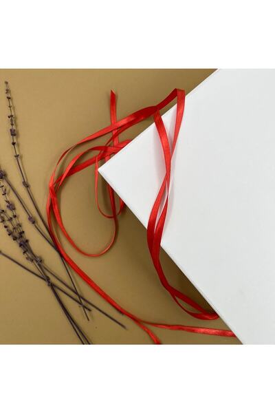 carton box Karton Kutu Kurdelalı Beyaz Boş Hediye Kutusu 21 Cm X 21 Cm X 9.4 Cm