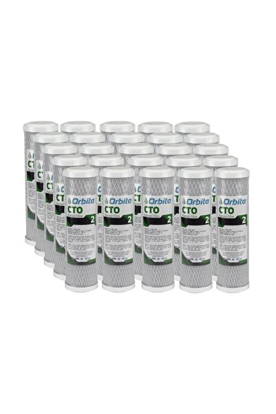 Orbita Toptan 25 Adet 10" Cto Blok Karbon Filtre