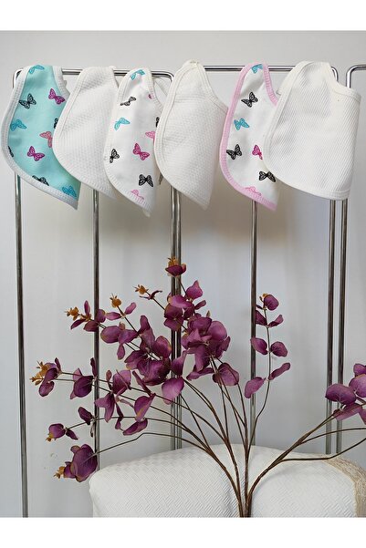 Tomuycuk Bebek Önlüğü Çıtçıtlı Bebek Salya Önlük Ağız Mendili Mama Önlüğü 6'l...