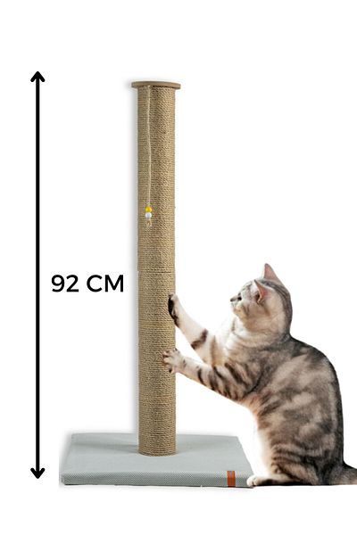 PUGALO 90 cm Large Cat Scratching Board Cushion Surface Gray