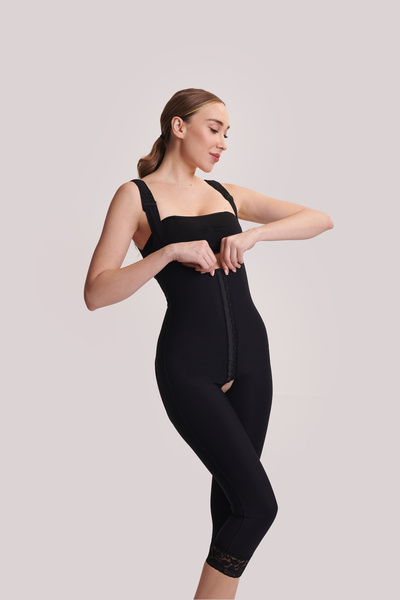 ERFECEN Agrafli Underbust Below Knee/back Support Art 309/black Color