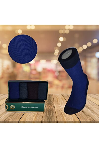 Sevamed Medikal BAMBOO PERFUME SCENTED SEAMLESS MEN'S SOCKS 4 PAIRS (40-45)