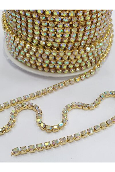 CRYSTALSHOP شريط حجري - ss16 (3 مم) AB - (8 متر)