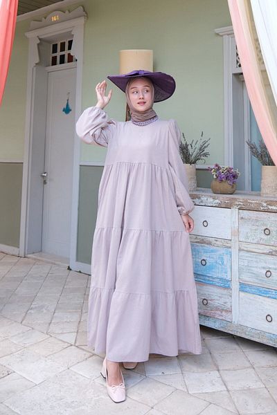 Ceylan Otantik Φόρεμα Dusty Rose Organic Linen Layer