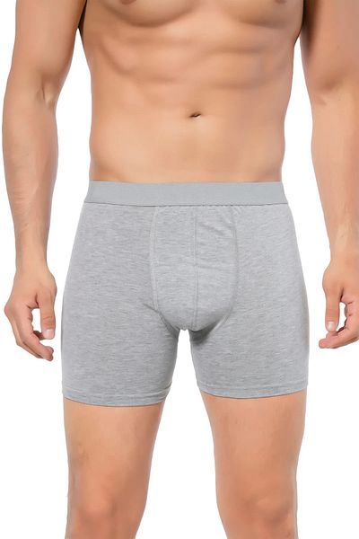 by İGP Gray 3-Piece Economic Pack, Cotton, Special Mesh Cut, Lycra Comfortable Men's Boxer Briefs