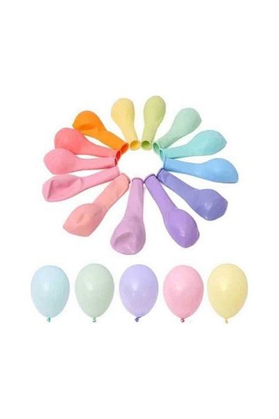 BalonEvi Balloon 12” Mixed Macaron (Pack of 100)