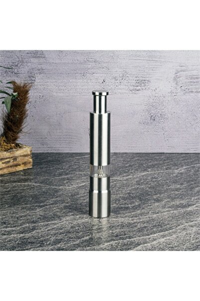 Tohana Basmalı Karabiber Değirmeni - Gri - 15x2,5 cm