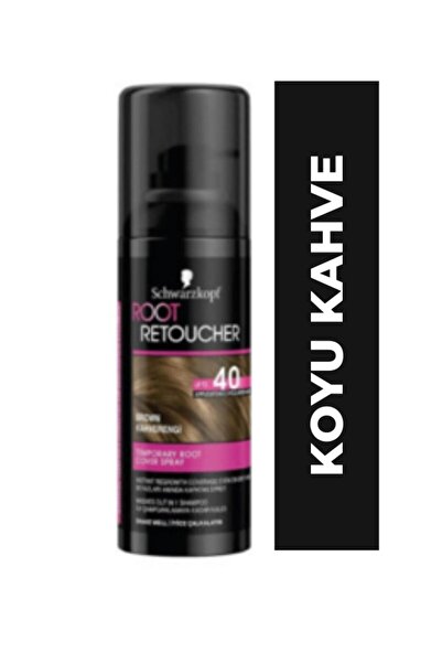 Schwarzkopf Beyaz Saç Kapatıcı Root Retoucher Sprey Boya 120 ml - Koyu Kahver...