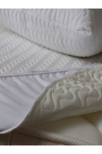 Elif ADA Double Quilted Cotton Liquid-Proof Mattress Protector Fitted Mattresses 160 X 200 cm