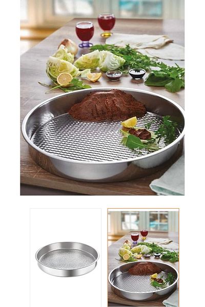LeesHome Stainless Steel Raw Meatball Tray Lux 44 Cm