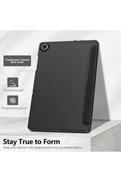 m.tk moveteck Samsung Galaxy Tab A9 Plus Kılıf 11 inç Sm-X210 Tablet Kılıfı Akıllı Uyku Modlu Şeffaf Cam+Kalem Set