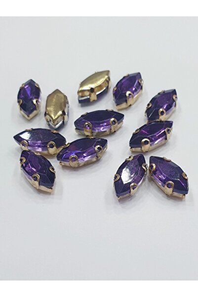 CRYSTALSHOP Dikme Taş - Shuttle 7*15 Mm Violet (100 BUC.)