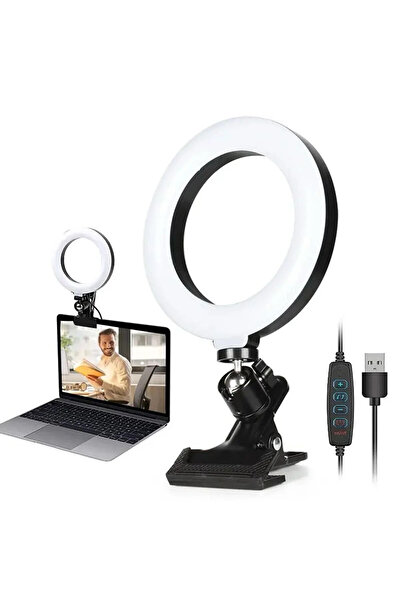 SKYNEX 10 Inç Youtuber Selfi Işığı Tripotlu Youtuber Video Selfi Stüdyo Makya...