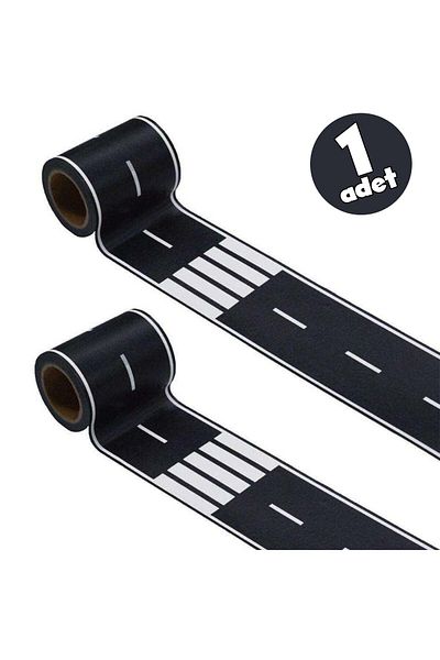 ThinkMaster Autobahn Educational and Fun Road Construction Tape - Children's Traffic Tape - Road Tape Game Tape