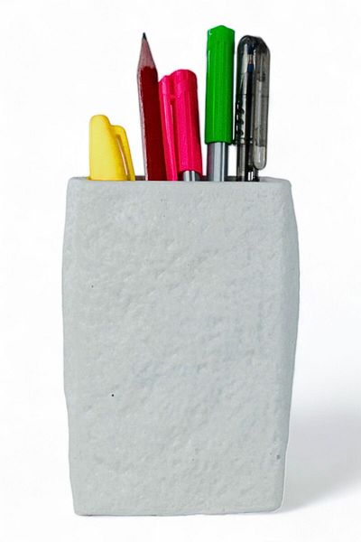Evene Pen Holder White Color Desk Pen Holder Organizer Pen Holder Model 7