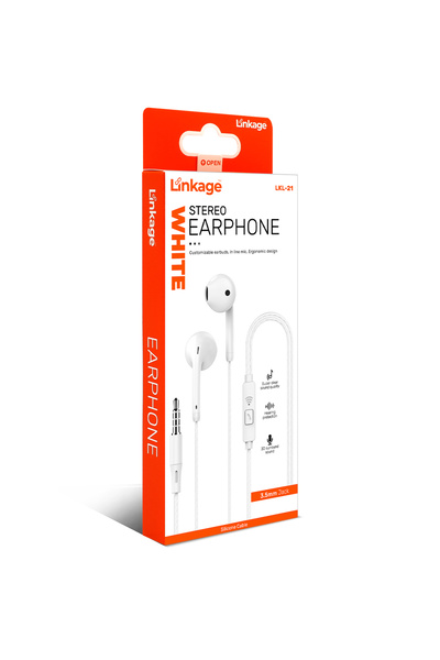 ACL Kulak İçi Kulaklık Kablolu Temiz Ses Kalitesi Beyaz