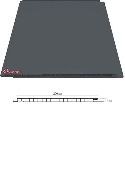 AKSMAR Plastic Hanging Ceiling Lamp Anthracite (12 pieces 2 m Neck)