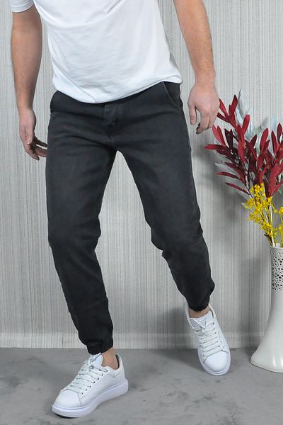 CW Casualwear Ανδρικό καπνιστό τζιν με ελαστικά πόδια