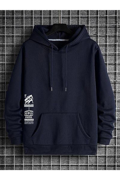 DAXİS Sportwear Company Hanorac oversize cu glugă imprimat
