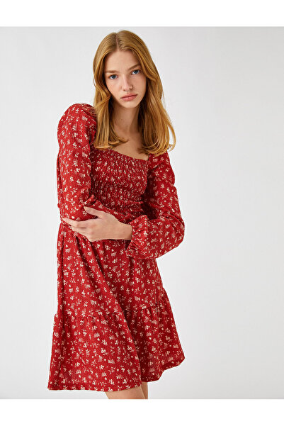 Koton Rochie Gipeli Mini Iarna cu Maneci Baloane