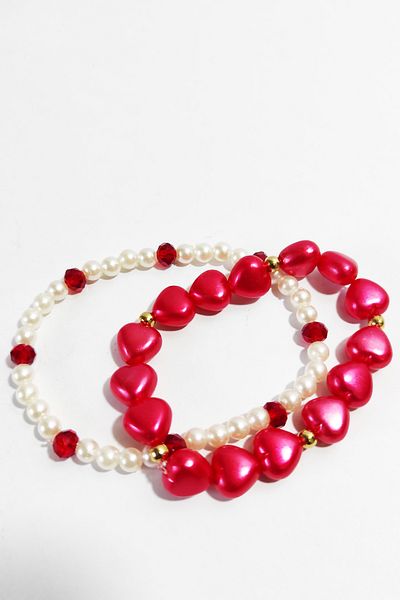 dudu kids 2 Pieces Red Heart Bracelet-Valentine's Day Gift-Birthday Gift