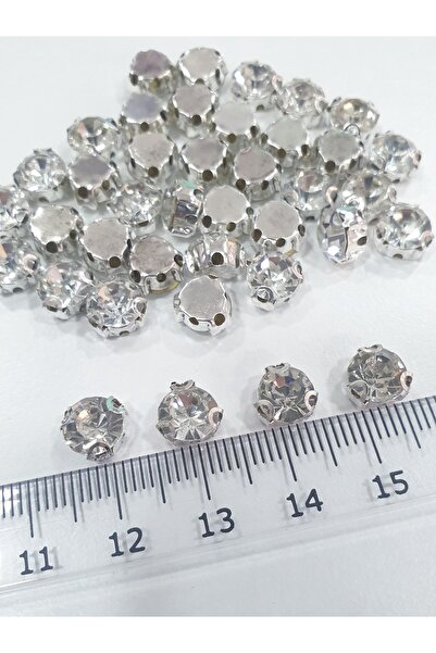 CRYSTALSHOP حجر بيوغلو - Ss40 (7 مم) فضي (288 قطعة)